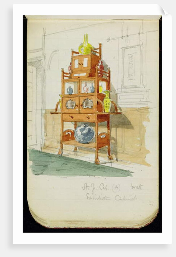Exhibition Cabinet, c.1860s-70s by Edward William Godwin