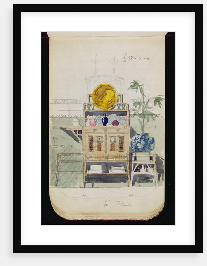 Design for a Sideboard, c.1860s-70s by Edward William Godwin
