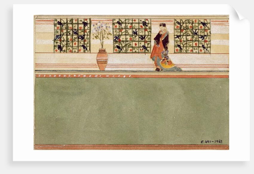 Anglo-Japanese Wall Design, c.1860 by Edward William Godwin