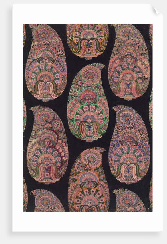 Fabric Design for Paisley Shawls, c.1871 by George Charles Haite