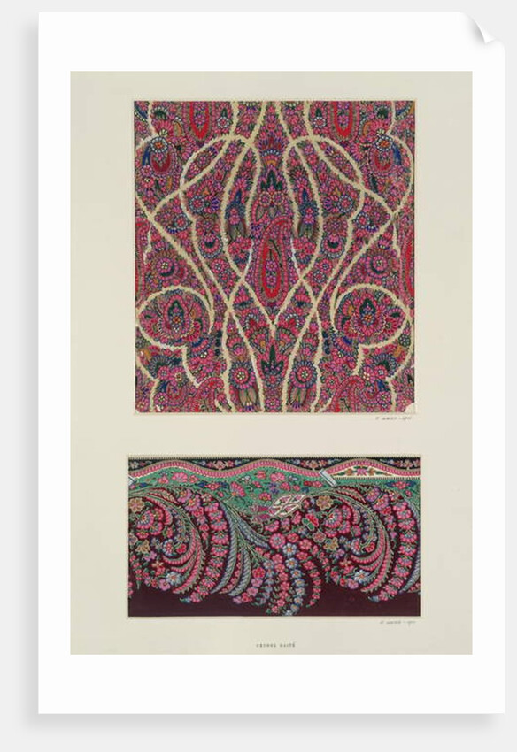 Fabric Designs for Paisley Shawls, c.1871 by George Charles Haite
