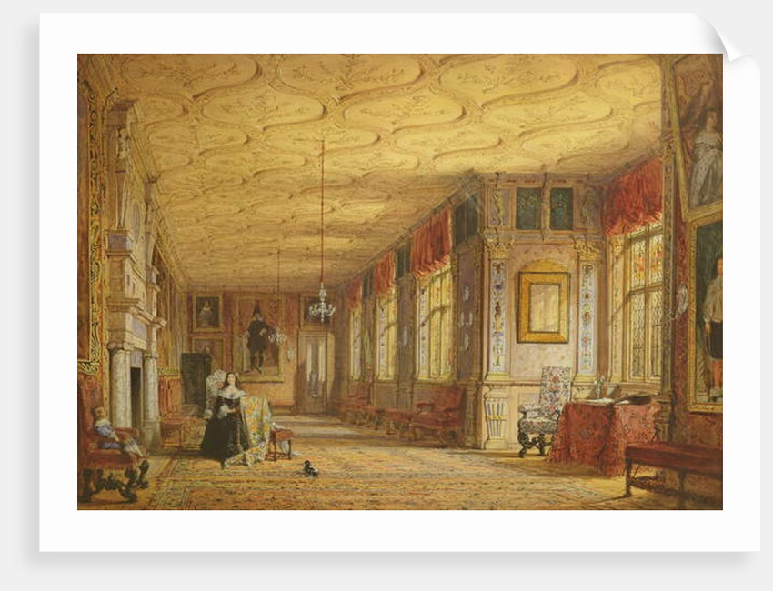 The Cartoon Gallery at Knole, 1841 by Joseph Nash