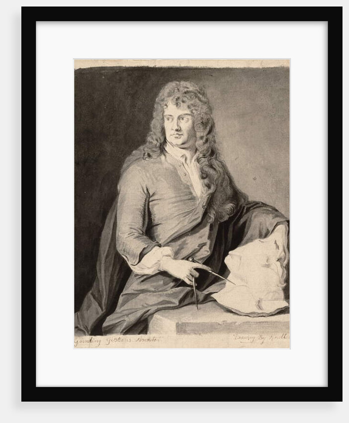 Portrait of Grinling Gibbons by Godfrey Kneller
