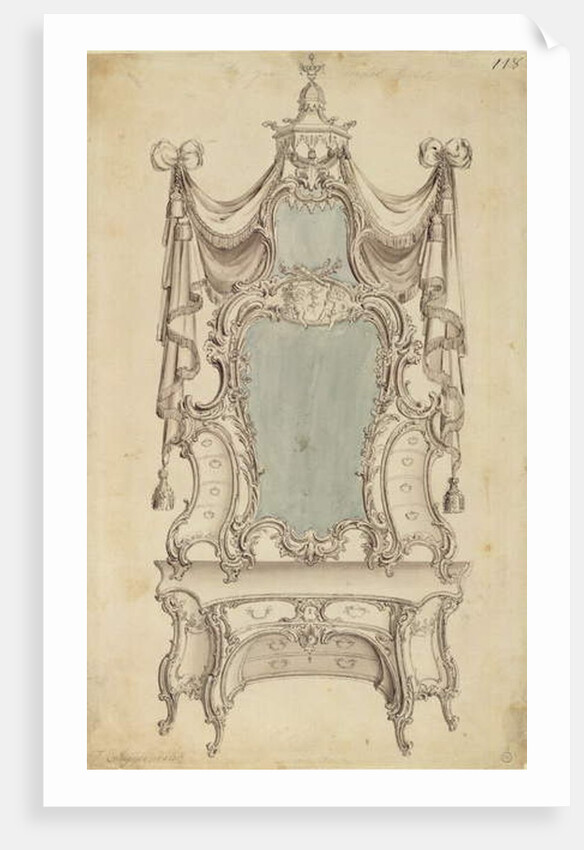 A 'Toylet' table by Thomas Chippendale