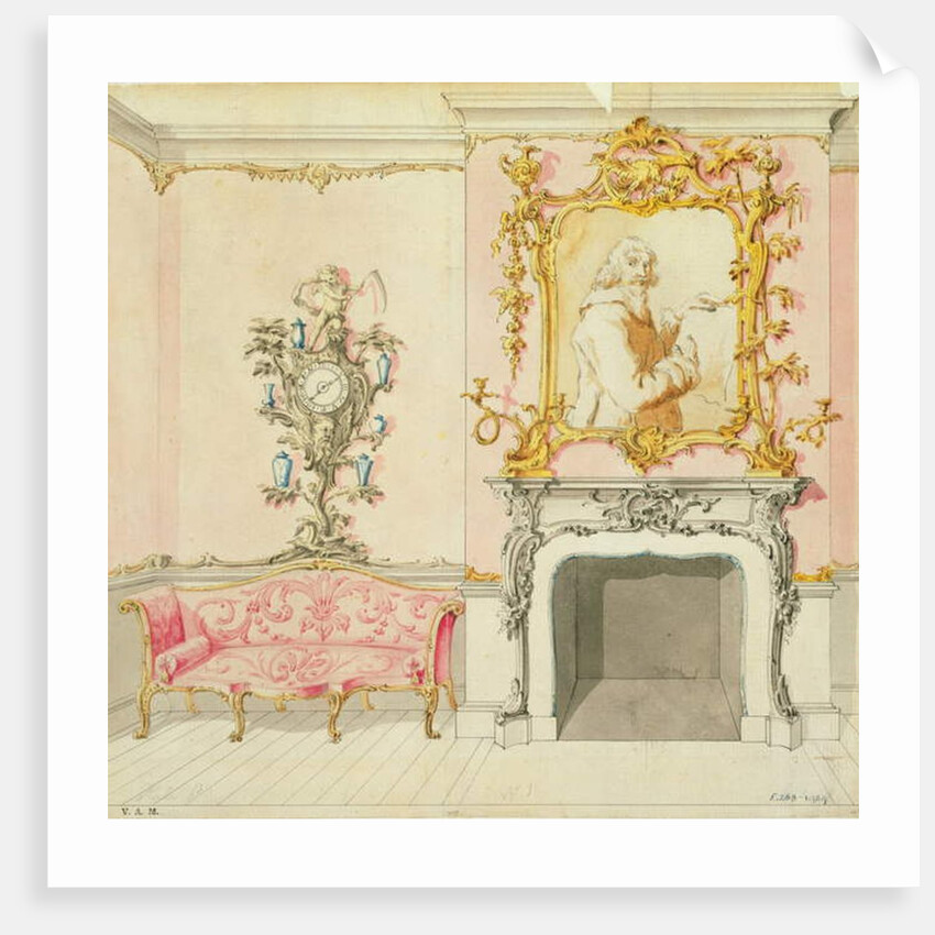 Proposal for a drawing room interior, 1755-60 by John Linnell