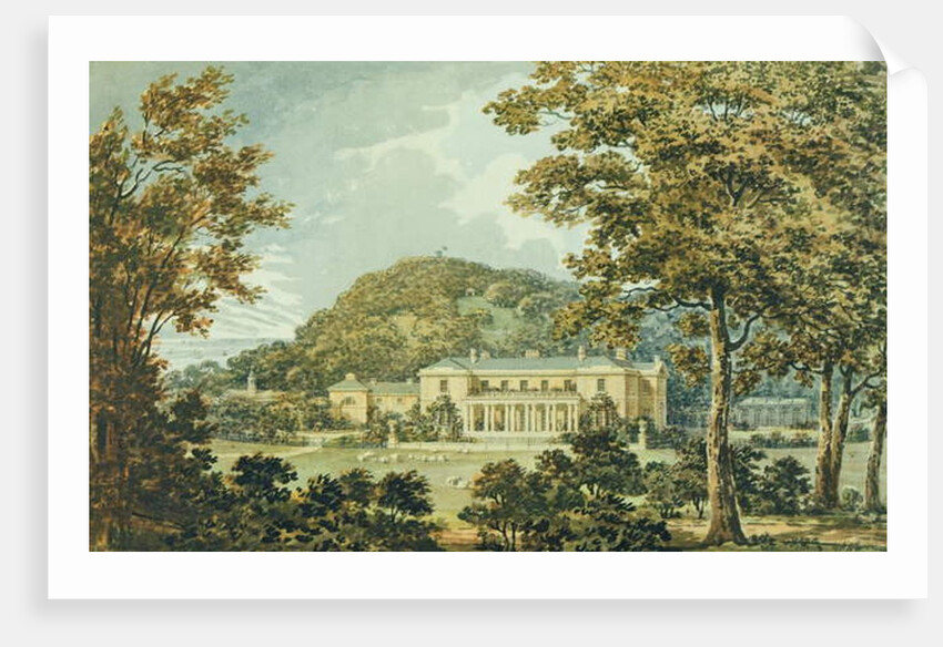 The south front with east front in perspective by Humphry Repton