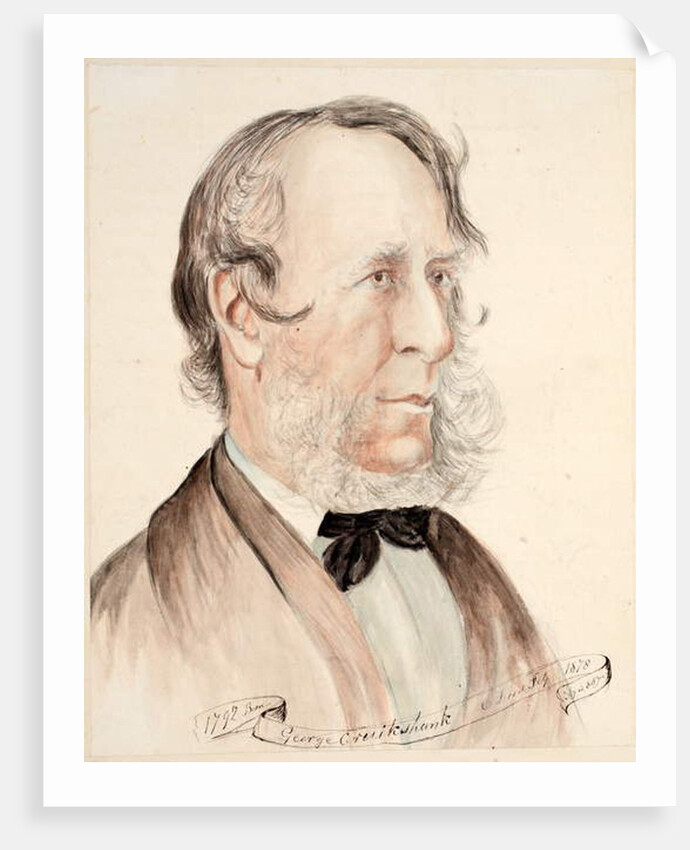 Portrait of George Cruikshank by English School