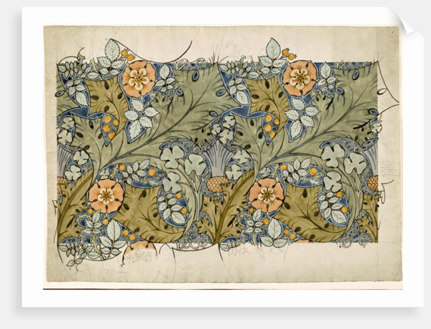 Tudor roses, thistles and shamrock by Charles Francis Annesley Voysey