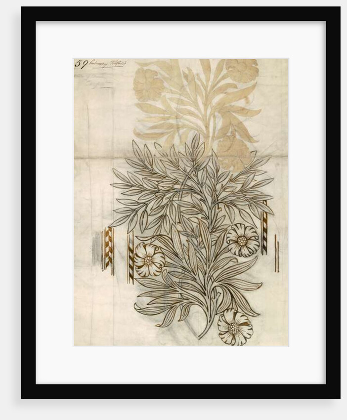 Floral textile design for Morris and Co. by English School