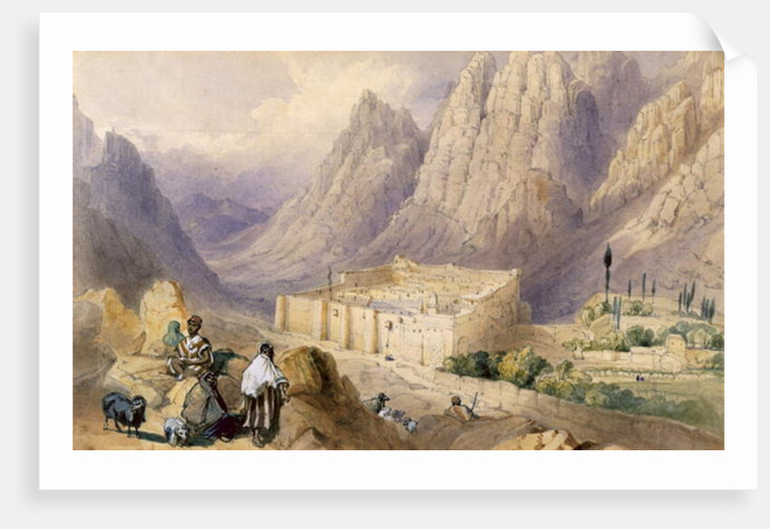 The Convent of St. Catherine, Mount Sinai by William Henry Bartlett