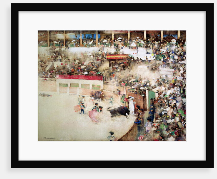 The Little Bull Fight. 'Bravo Toro', Seville, 1894 by Arthur Melville