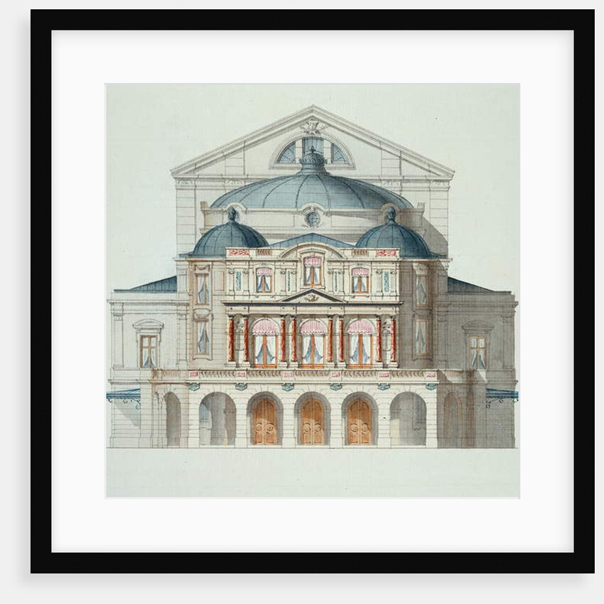 Elevation of a Theatre by H. Monnot