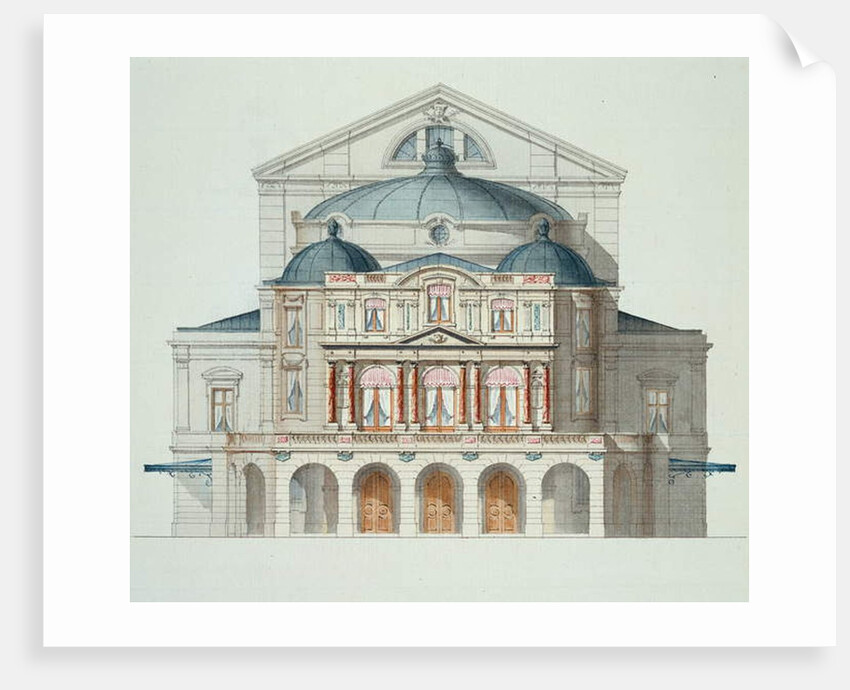 Elevation of a Theatre by H. Monnot