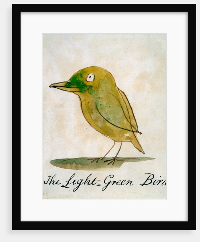 The Light Green Bird by Edward Lear