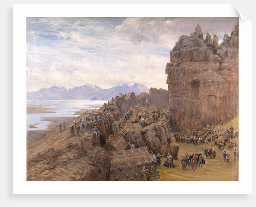 Alþing in Session, 19th Century by William Gersham Collingwood