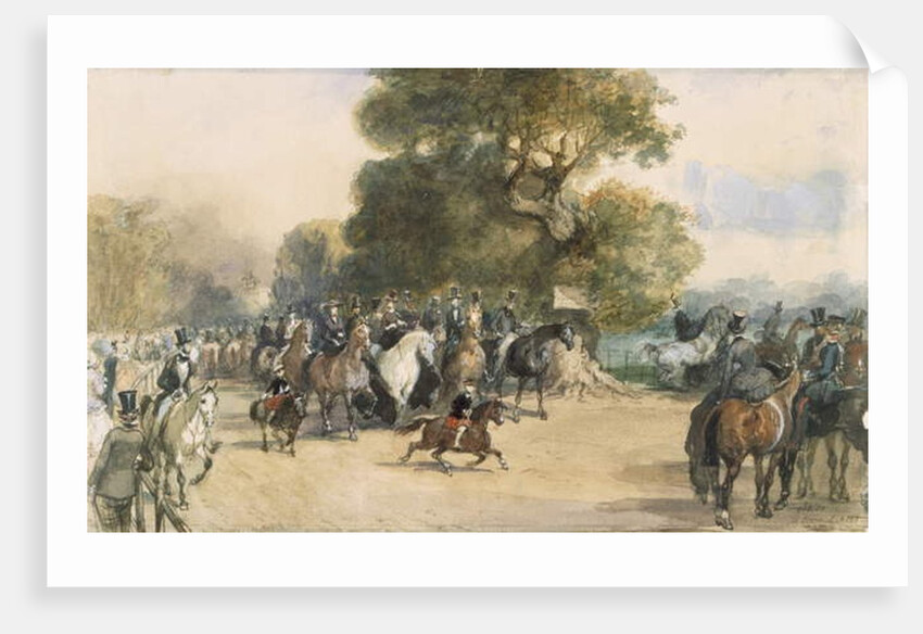 Scene in Hyde Park by Eugene-Louis Lami