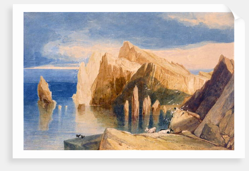 Cliffs on the North East Side of Point Lorenzo, Madeira by John Sell Cotman