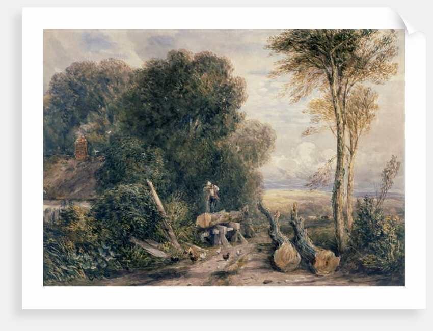 The Saw Pit by David Cox