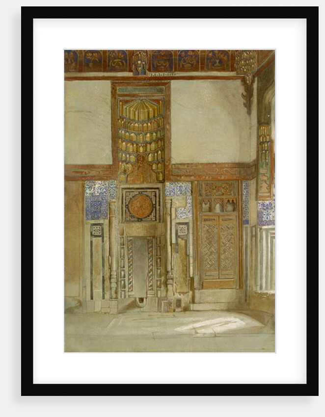 Interior of the House of the Mufti Sheikh El Mahadi, Cairo by Frank Dillon
