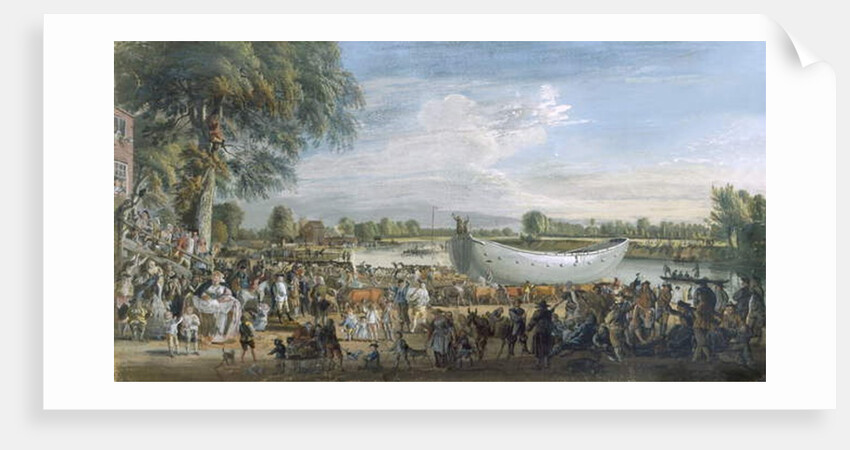 The Chinese Junk on its way to Virginia Water, c.1753 by Paul Sandby