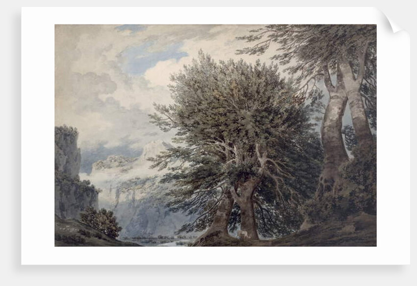 Mountainous Landscape with Beech Trees, 1792 by John Robert Cozens