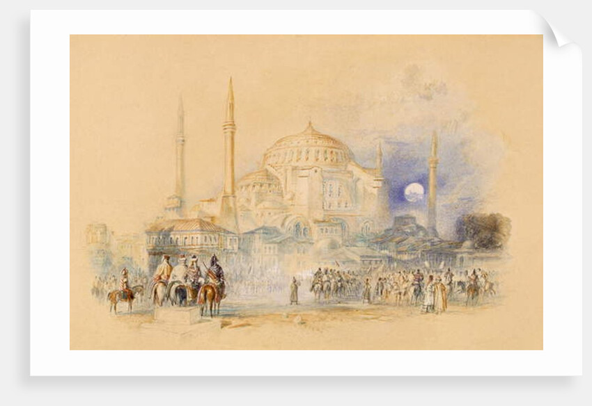 Hagia Sofia by Joseph Mallord William Turner