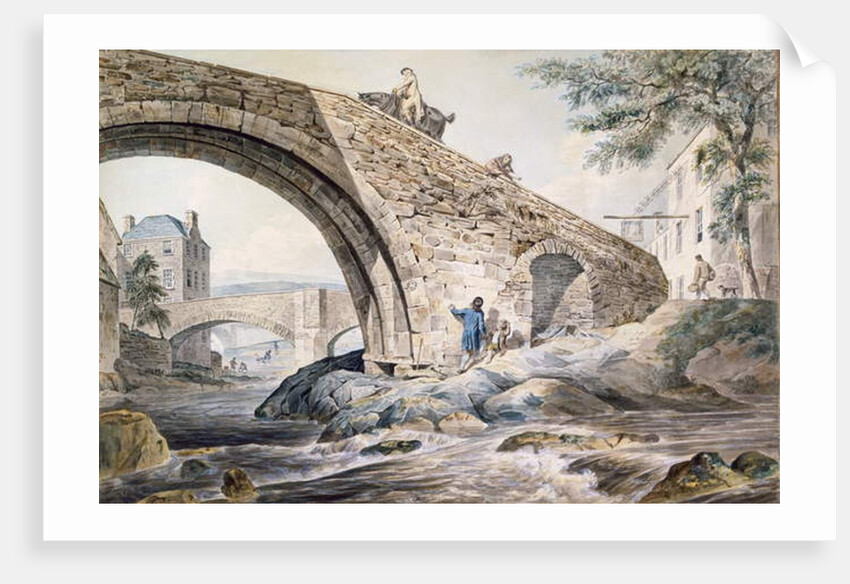 View of the Bridges at Haywick by Charles I Catton