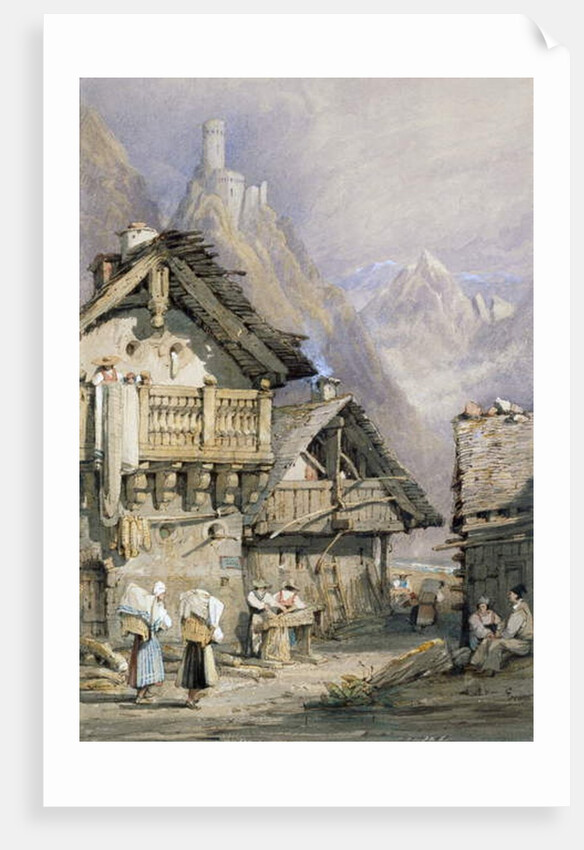 An Alpine Village by Samuel Prout