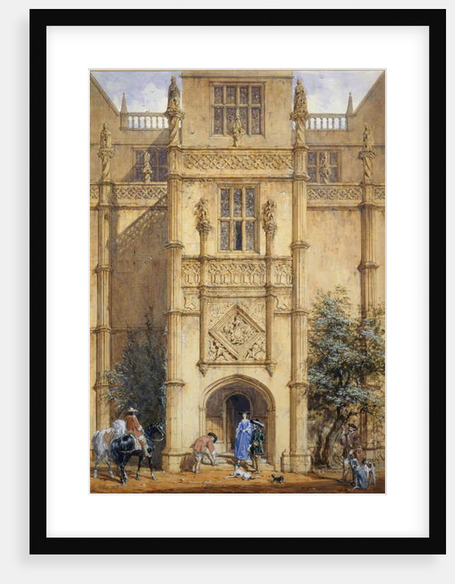 Porch at Montacute, 1842 by John Nash