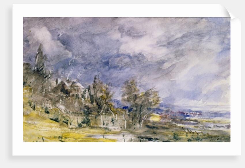 Hampstead Heath from near Well Walk, 1834 by John Constable