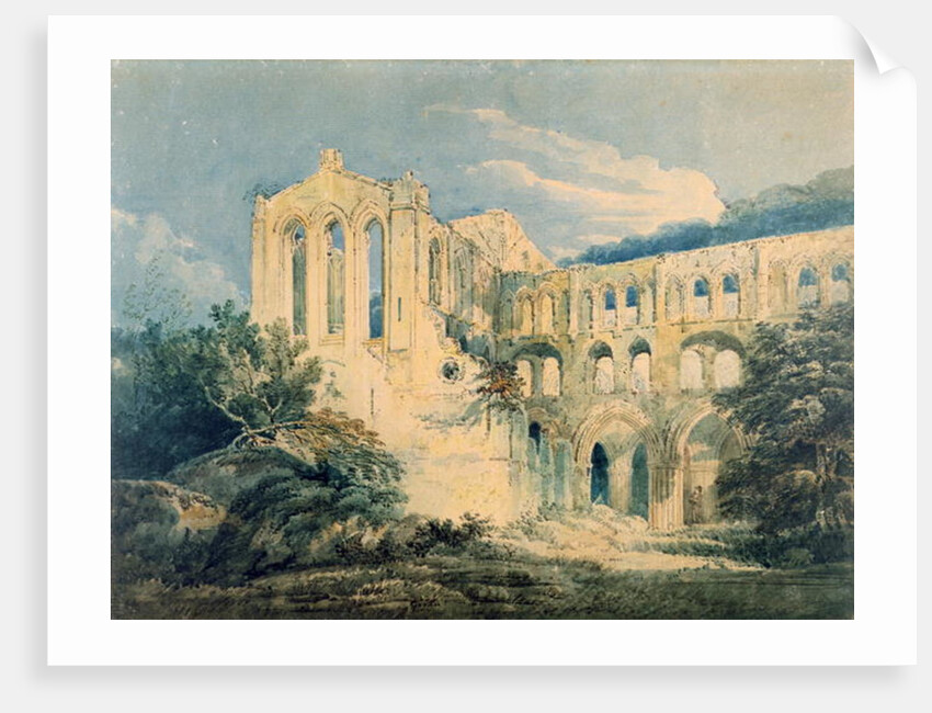 Rievaulx Abbey, Yorkshire, 1798 by Thomas Girtin