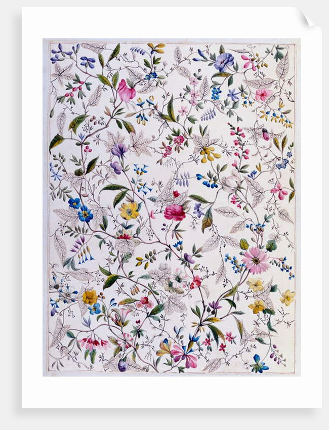 Textile design, c.1788-92 by William Kilburn