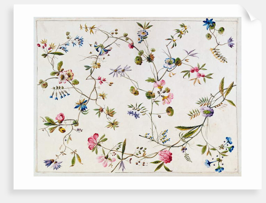 Textile design, c.1788-92 by William Kilburn