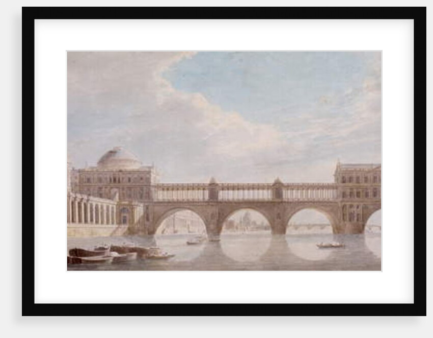 Proposed Design for a Bridge over the River Thames at Somerset House by Thomas Sandby