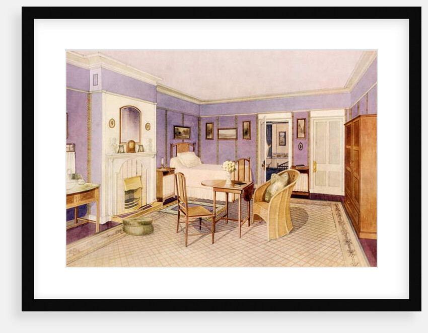 Design for the Interior of a Bedroom, early 20th century by Richard Goulburn Lovell
