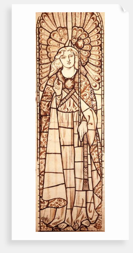 Cartoon for Archangel Raphael, c.1862 by English School