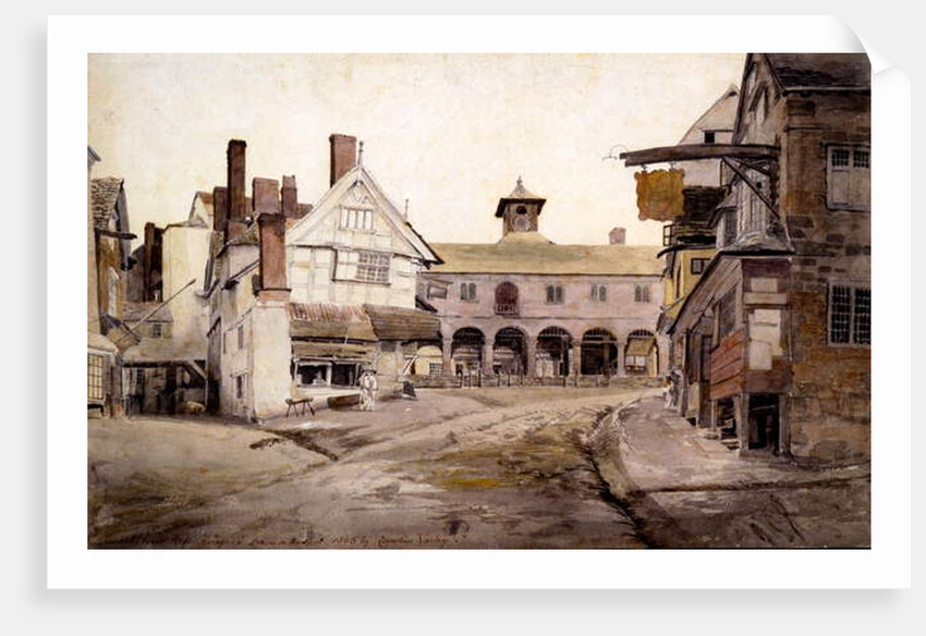 The Market Place, Ross, Hertfordshire, 1803 by Cornelius Varley