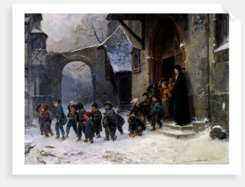 Children Leaving School by Marc Louis Benjamin Vautier