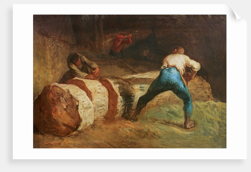 The Wood Sawyers, 1848 by Jean-Francois Millet