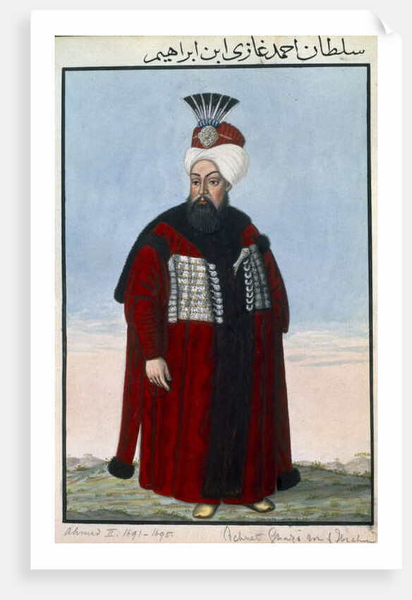 Ahmed II Sultan 1691-95 by John Young