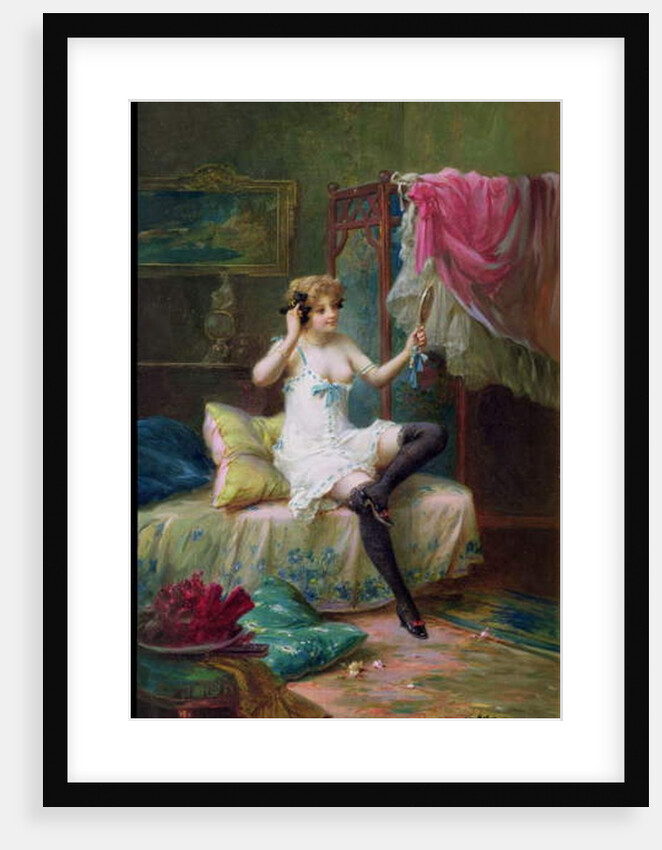 Mistress in her Boudoir by Hans Zatzka