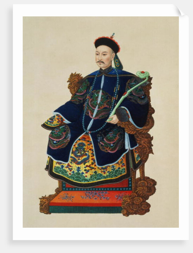 Portrait of a Mandarin by School Chinese