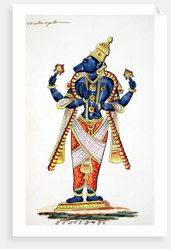 Varaha, boar avatar of Vishnu by Indian School