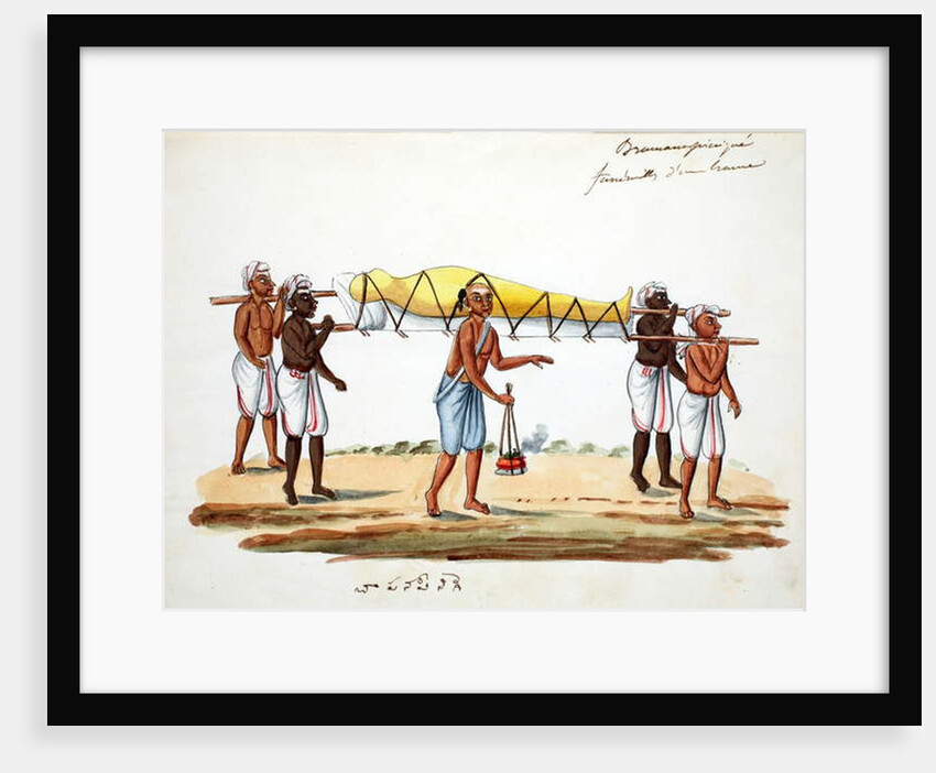 Brahman funeral procession by Indian School