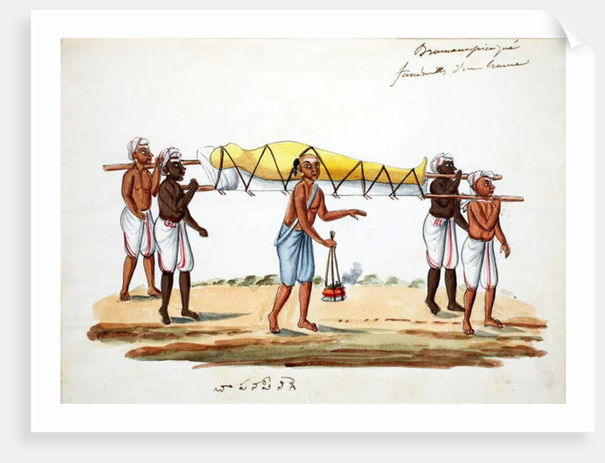 Brahman funeral procession by Indian School