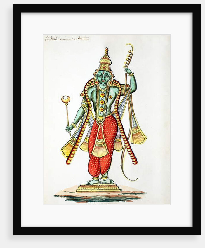 Rama, 7th avatar of Vishnu by Indian School