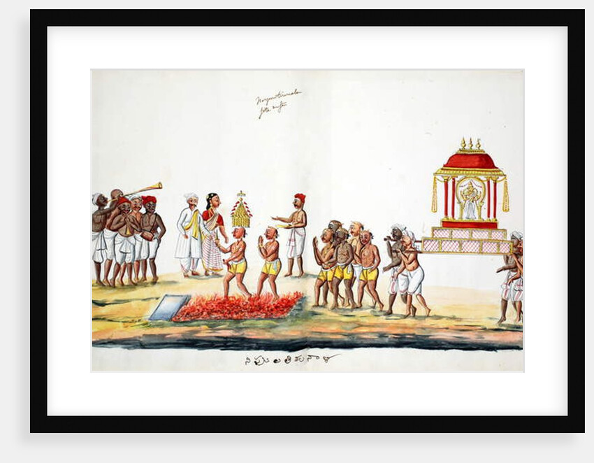 Hindu fire walking ceremony by Indian School