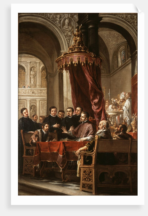 The Conversion and Baptism of St. Augustine by St. Ambrose, 1673 by Juan de Valdes Leal