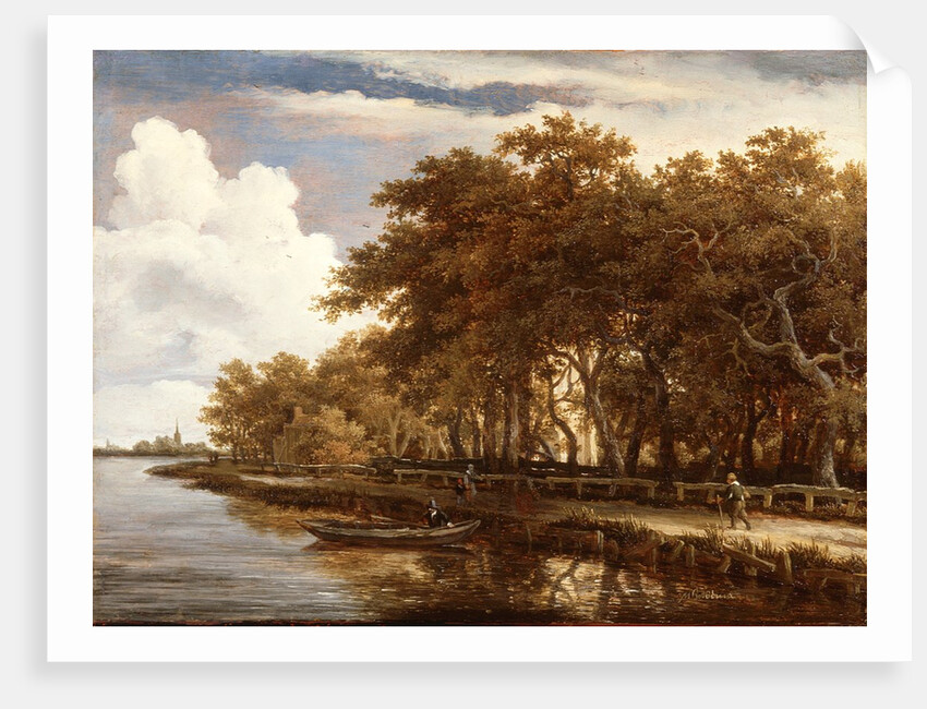 View Along the Amstel, c.1660 by Meindert Hobbema