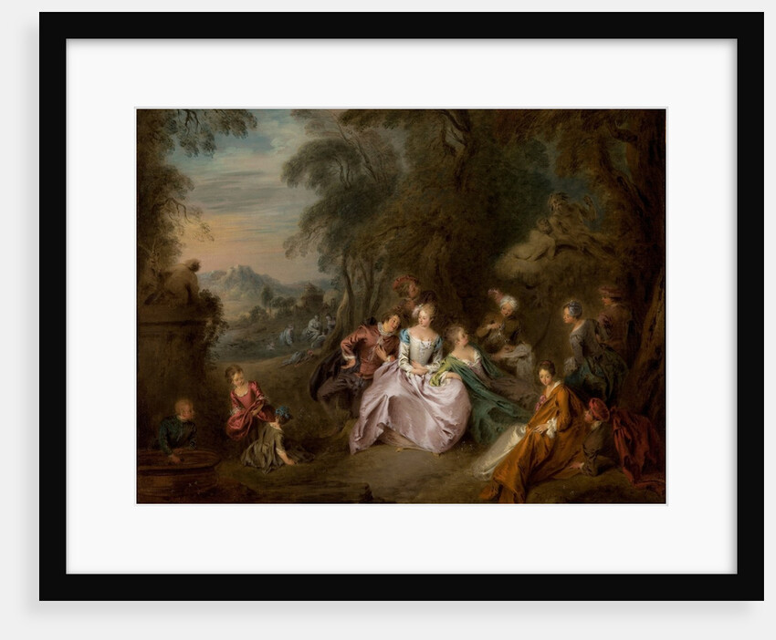 Repose in a Park by Jean-Baptiste Joseph Pater